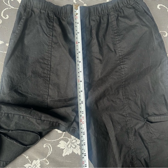 Zara Black Cargo Parachute Pants Sz XS - Picture 11 of 11
